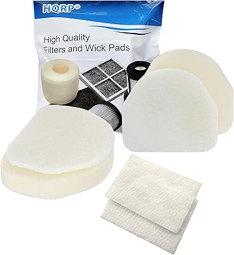 HQRP 2-pack Foam & Felt Filter Kit Compatible with Shark Navigator NV100, NV100 26, NV105, NV106, UV300, UV300 26 Upright Vacuum Cleaner, Replacement parts XFF450, XFL100