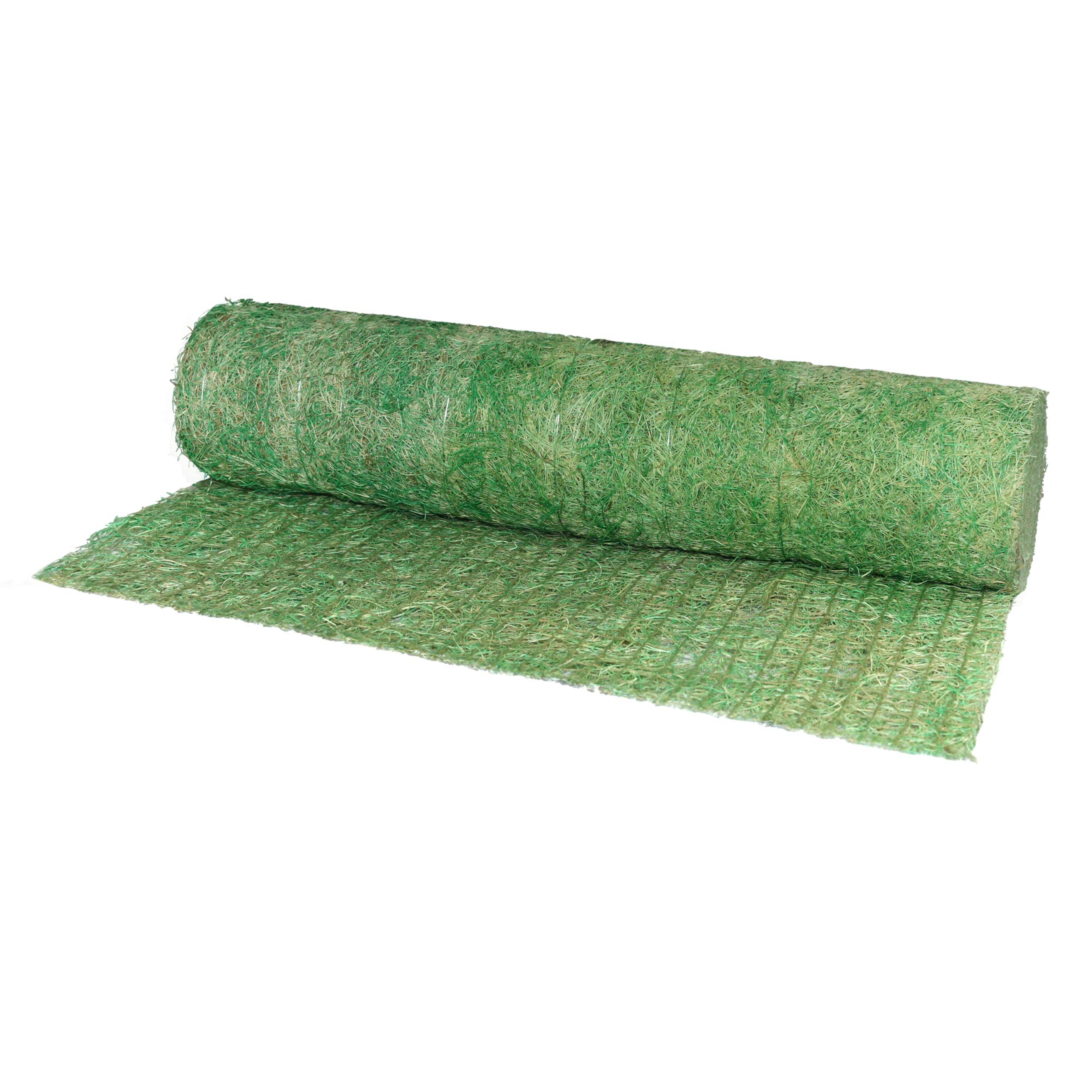 American Excelsior QuickGRASS Pro Green Jute Net Erosion Control Blanket Landscape Roll - 2-1/2'x50'