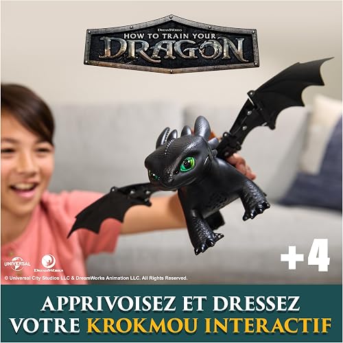 Dreamworks Dragons How to Train Your Dragon, Tame & Train Interactive Toothless, Dragon Toy with 60 Sounds & Reactions, Kids Toys for Boys & Girls Ages 4 & up - 2