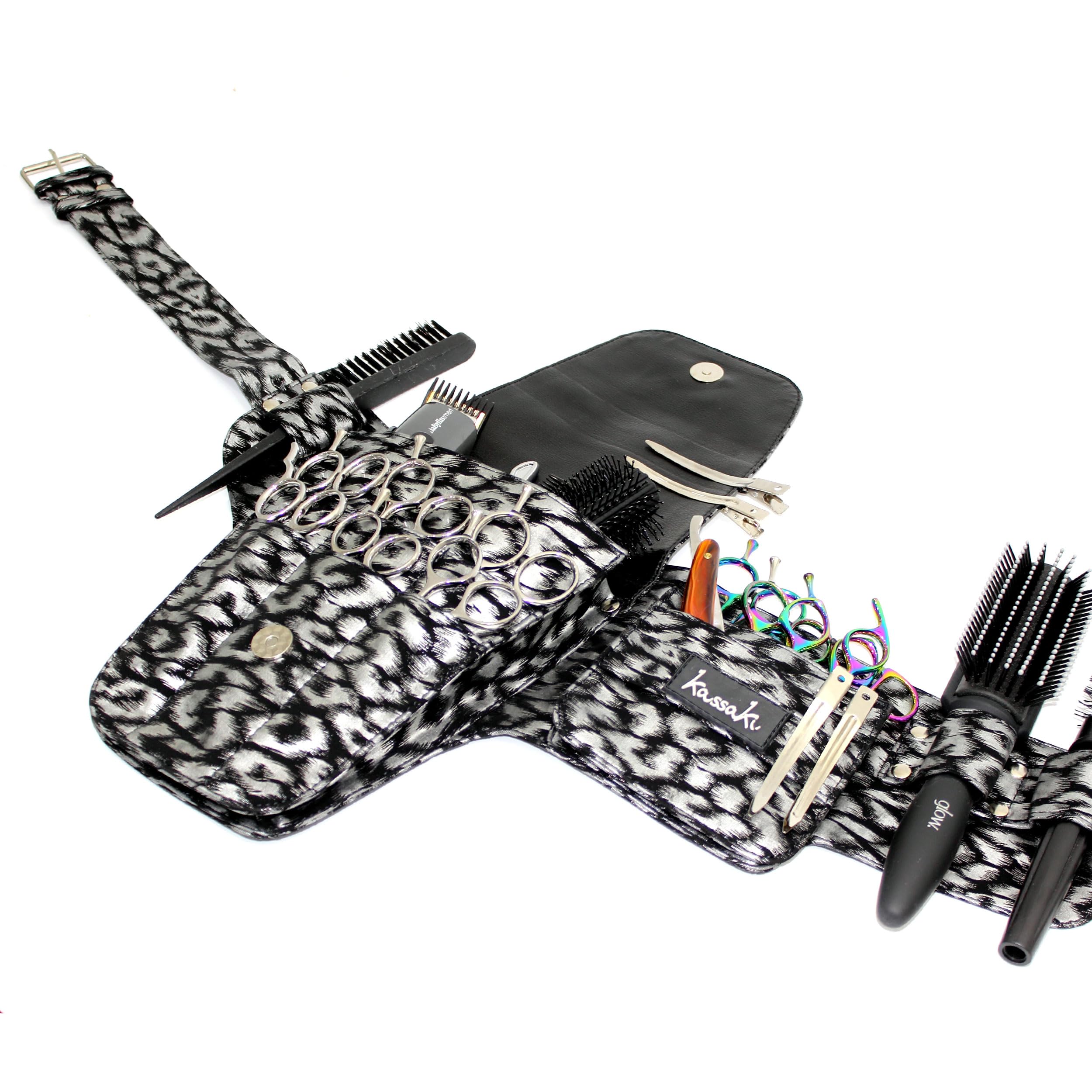 hairdressing toolbelt pouch (Silver Leopard) - Image 2