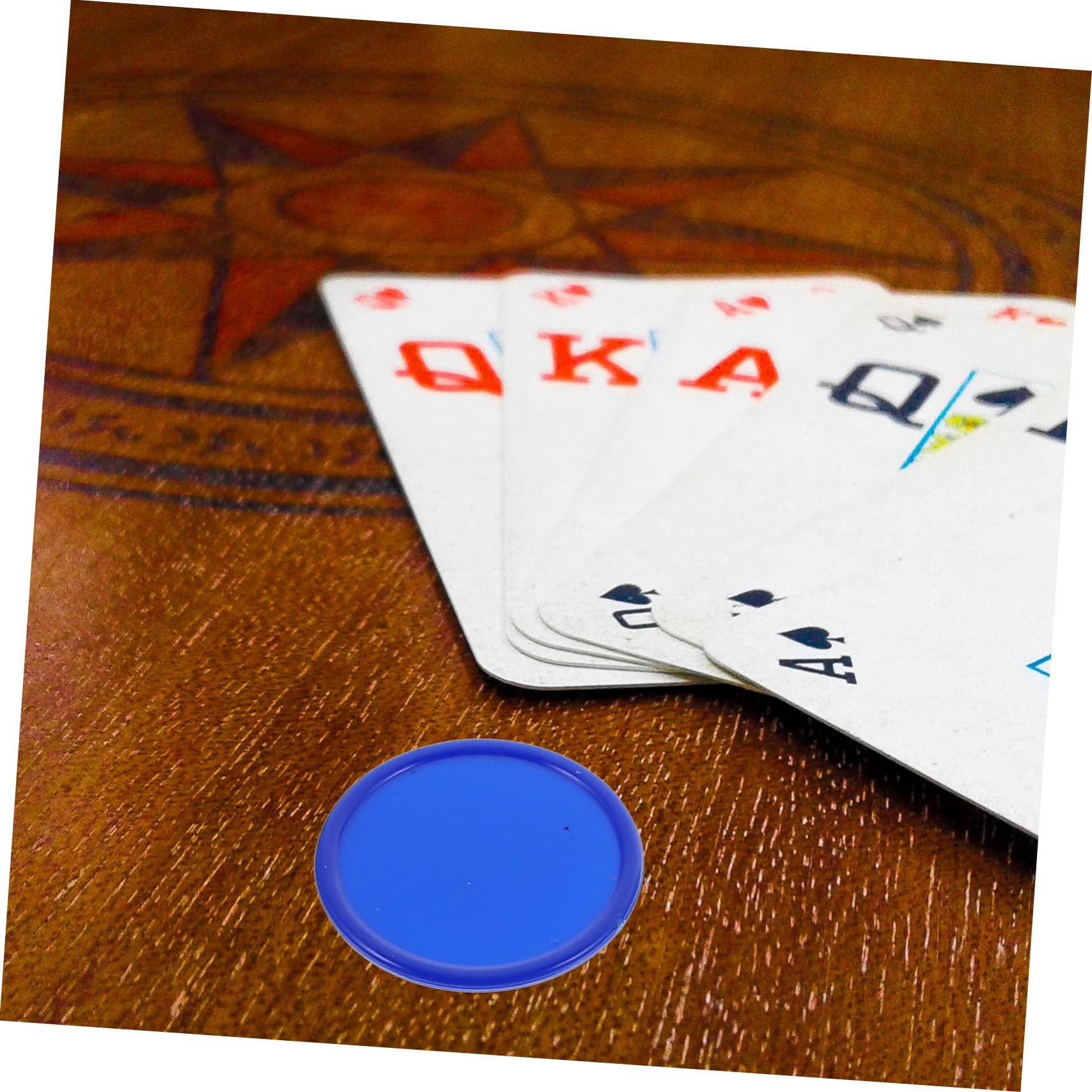 Toyvian Fiches Poker Plastico senza Bave 320 Pezzi Resistenti per Giochi di Carte e Poker per Ragazzo Ragazza e Scuola