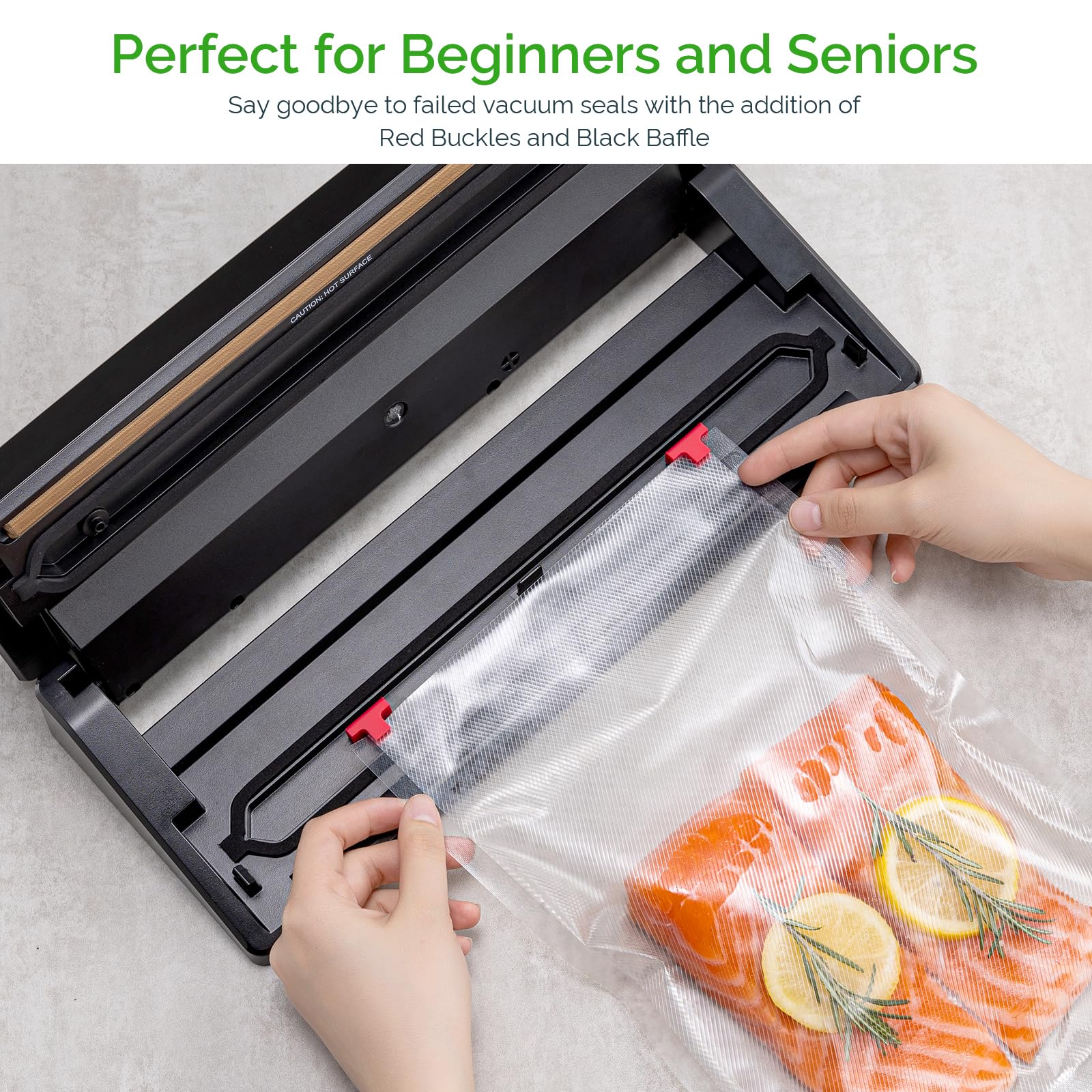 GERYON Vacuum Sealer, Automatic Food Vacuum Sealer Machine, Dry & Moist