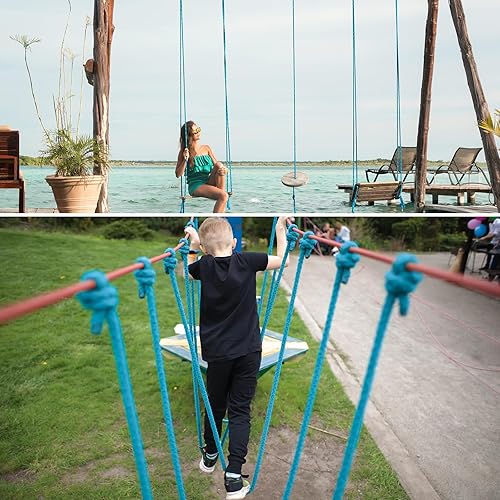 Miniatura 7 de NEBURORA Cuerda de tira y afloja de 20 pies para adultos, juegos al aire libre, día de campo, reunión familiar, verano, patio trasero, césped,