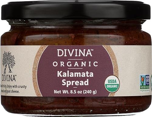 Divina Crema de oliva Kalamata orgánica 85 onzas