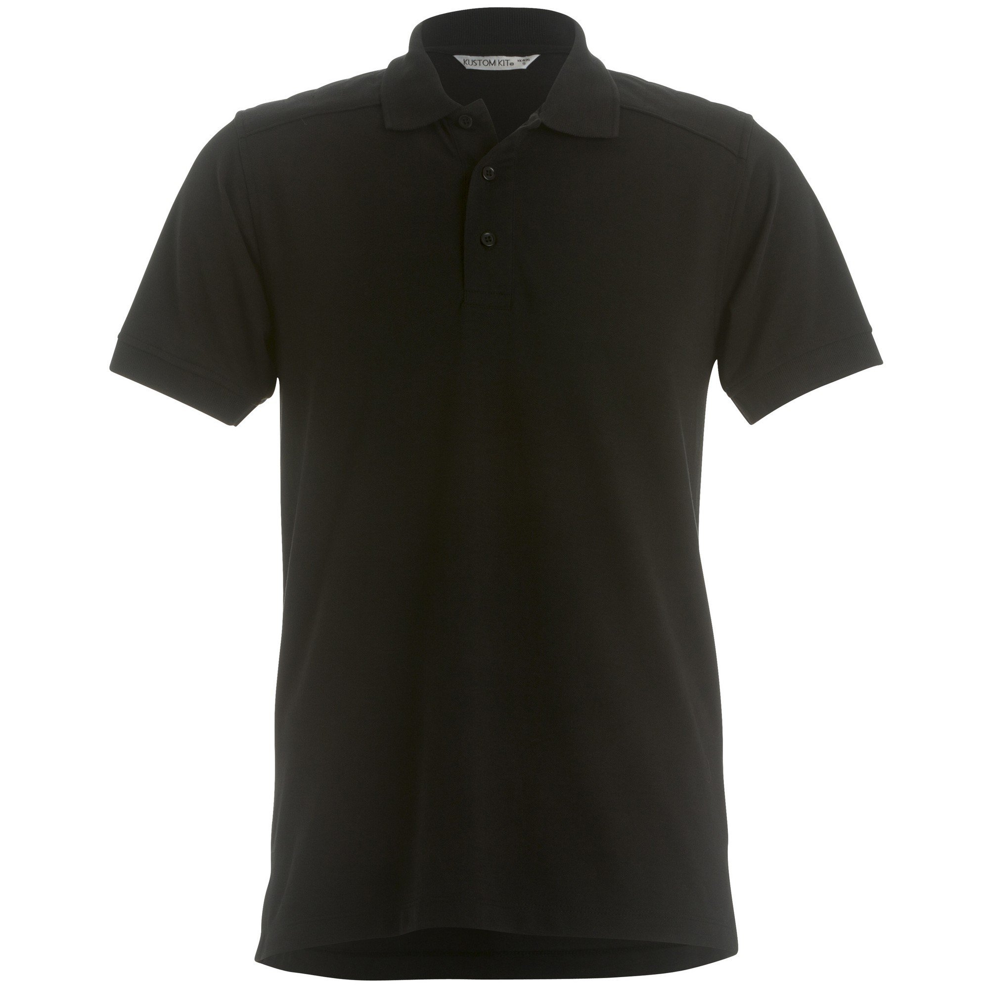 Kustom Kit Mens Klassic Heavyweight Polo Shirt Black XL