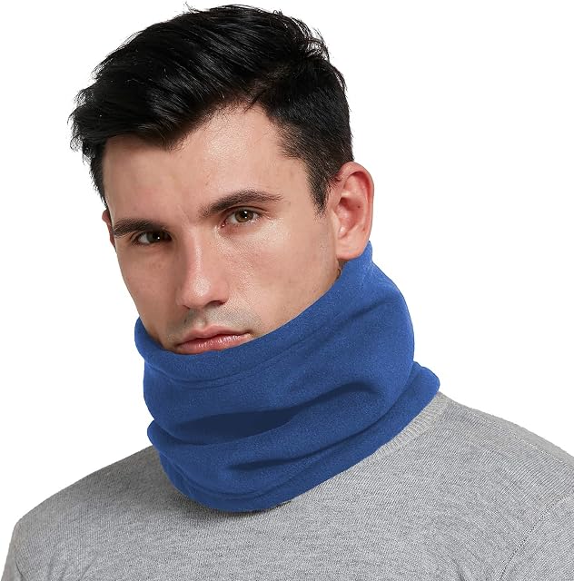 HGDGears Winter Outdoor Thermal Snood Fleece Tube Ski Neck Warmer Gaiter Beanie Hat for Mens Womens