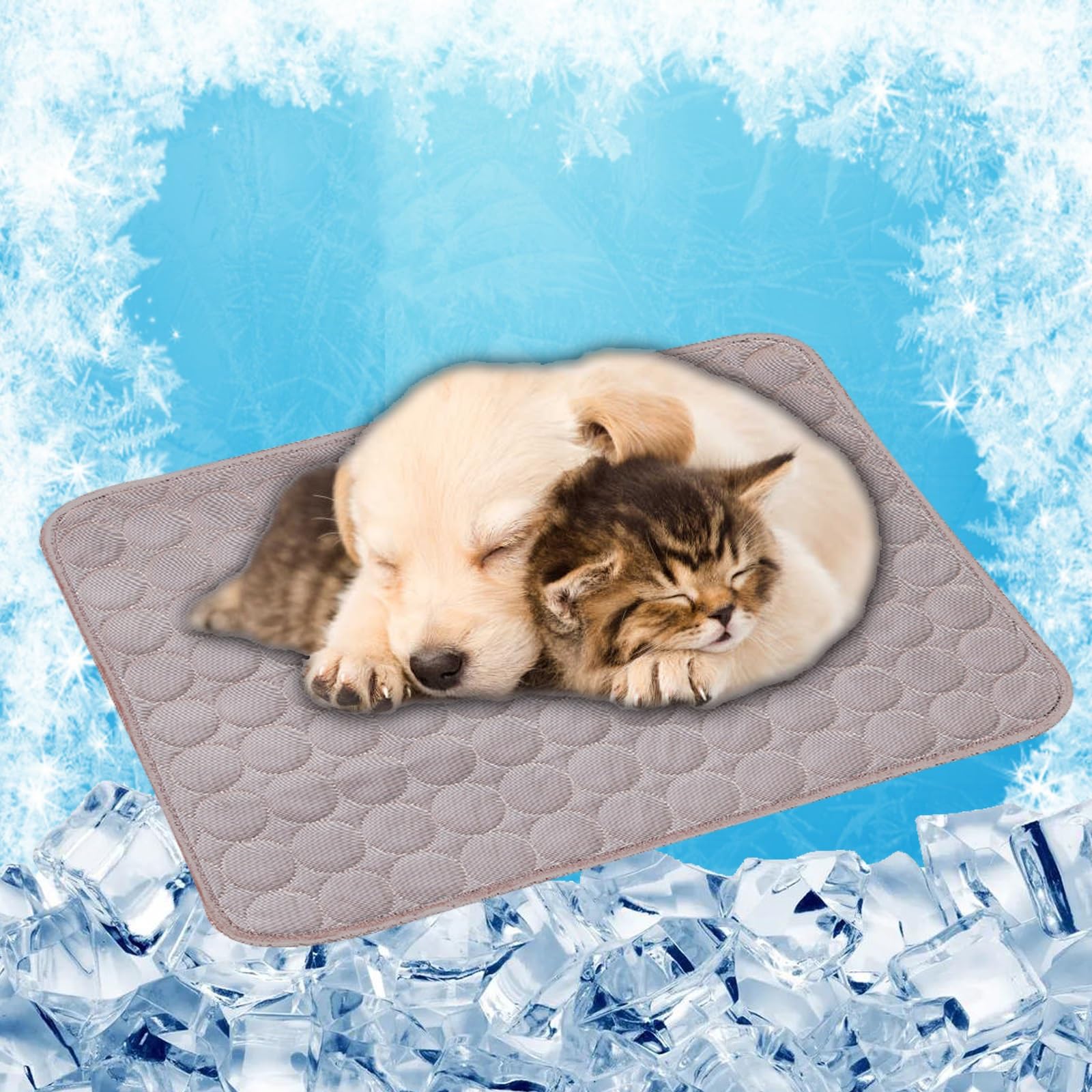Tapis rafraîchissant chien 150x100 cm non toxique contre les coups de chaleur