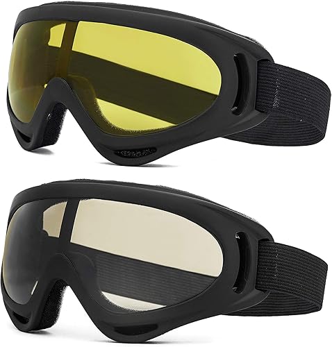 Lelinta Gafas de esquí, gafas de snowboard, gafas de esquí, gafas de nieve, gafas de motocicleta para hombres, mujeres y jóvenes