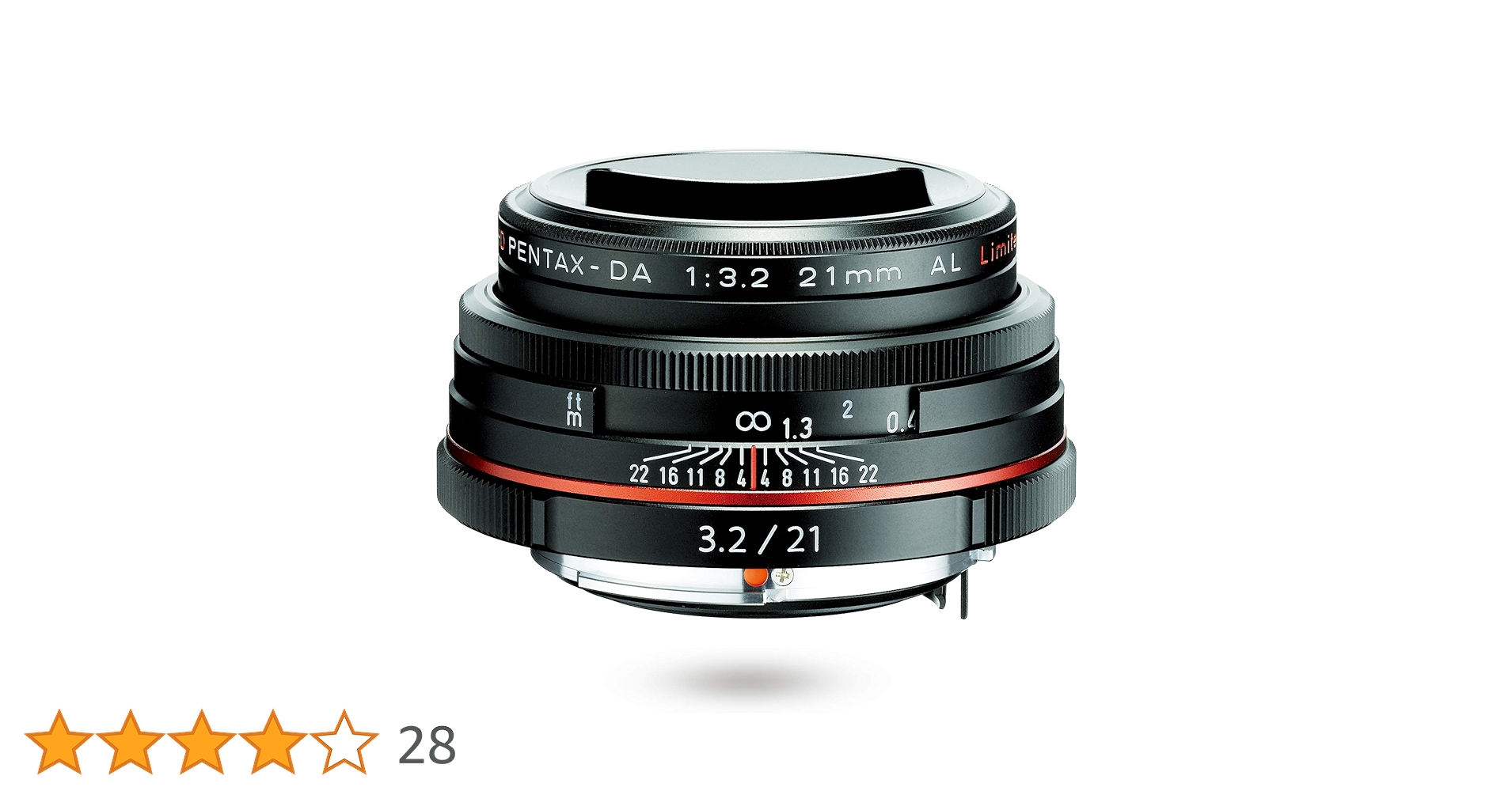 レンズ(単焦点) #1975 SMC PENTAX-DA 21mm F3.2 AL Limited Pentax Obiettivo HD DA 21mm f/3.2 AL Limited Nero : Amazon.it