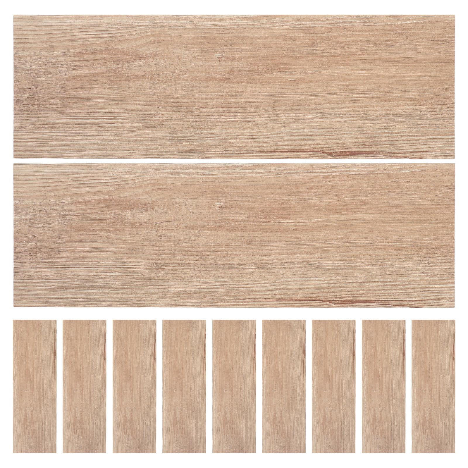 CRAFTHROU 32 Piezas Azulejos de Pared Autoadhesivos Diseño de Vetas de Madera Natural, Pvc Resistente al Desgaste, Fácil Instalación para Cocina y Renovación del Hogar