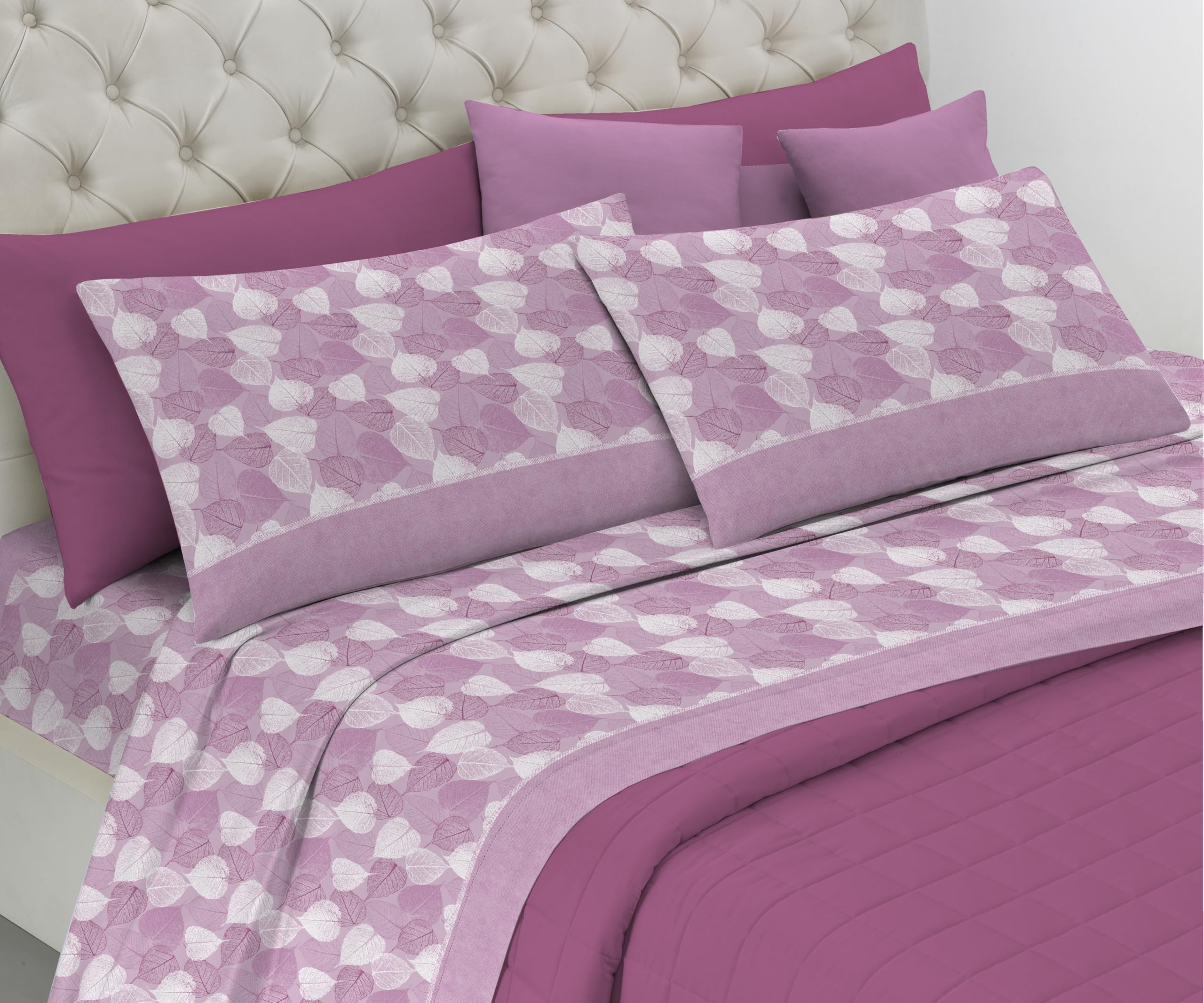 Parure de lit italienne en flanelle de coton haut de gamme