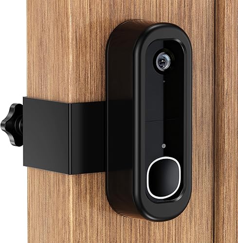 Soporte antirrobo para timbre compatible con Arlo Video Doorbell 2KHD (2 generación), soporte de montaje ajustable sin taladro para cámara de timbre