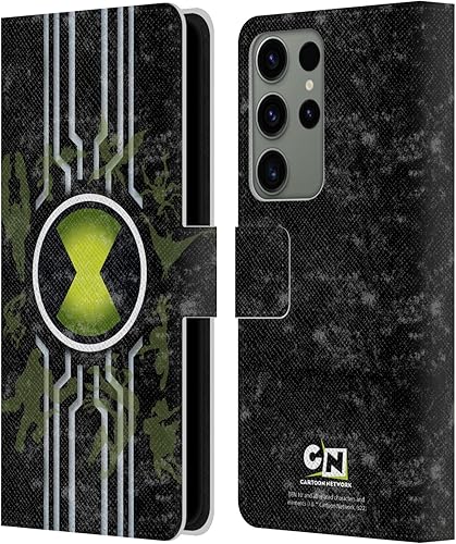 Head Case Designs Officially Licensed Ben 10 Alien Force Omnitrix Graphics Leather Book Wallet Case Cover Compatible with Samsung Galaxy S23 Ultra 5G