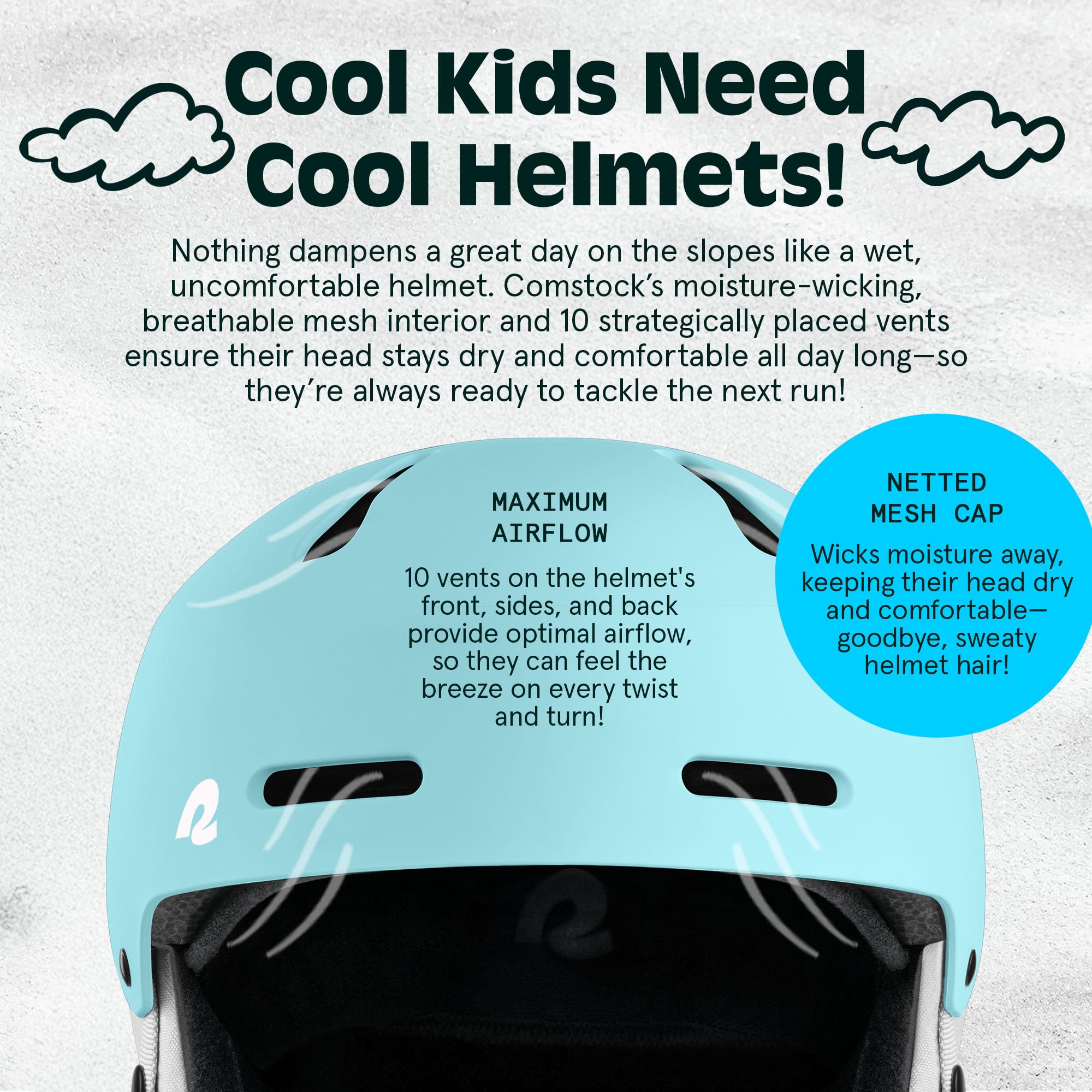 Retrospec Comstock Dziecięcy kask snowboardowy, trwała powłoka ABS, ochronna pianka EPS i otwory wentylacyjne, regulowane dopasowanie, dla chłopców i dziewcząt