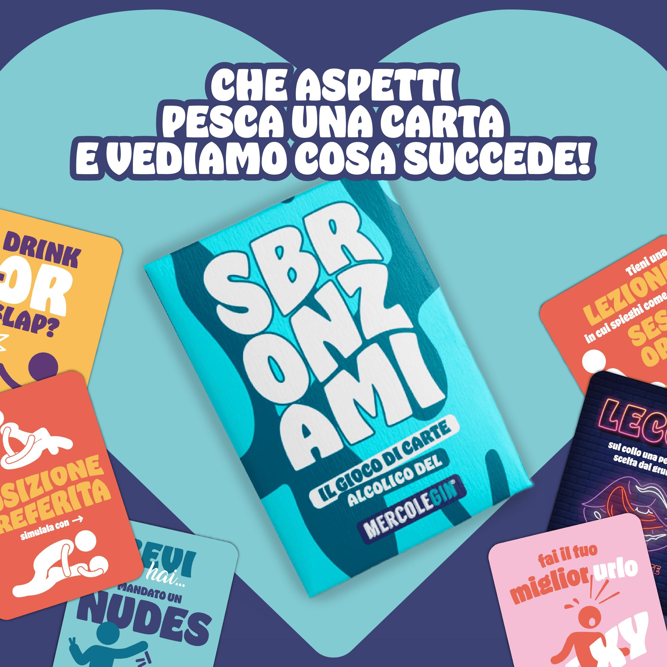 Gioco di Carte alcolico - L’originale - Party Game tra amici | +18 | Mazzo base 1° edizione - 60 carte - Edizione Italiana