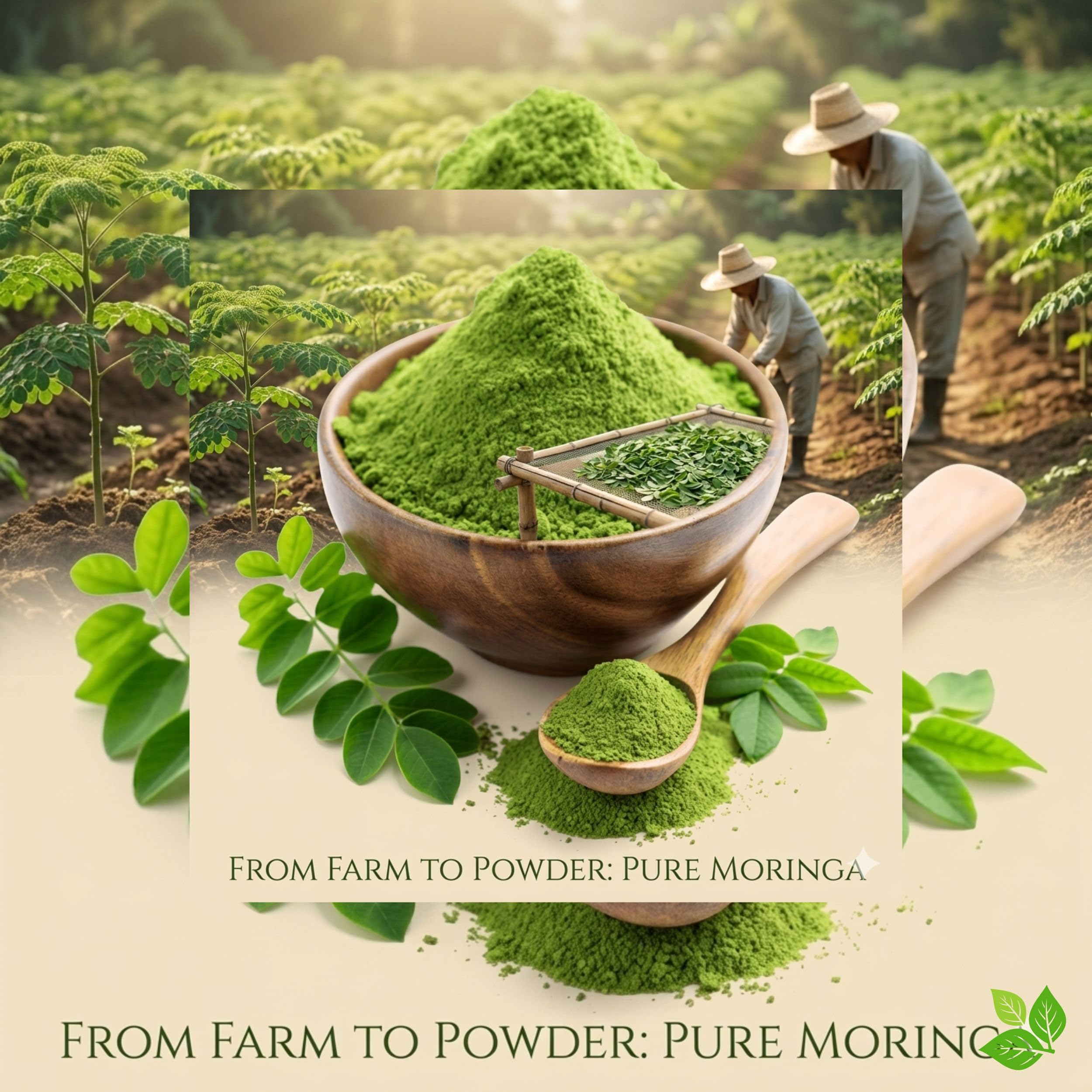 NUTRIVOWELS Moringa Powder 200g | 100% Pure & Natural Moringa Leaf Powder | Rich in Vitamins, Minerals & Antioxidants | Herbal Superfood for Immunity & Energy — Amazon image 5
