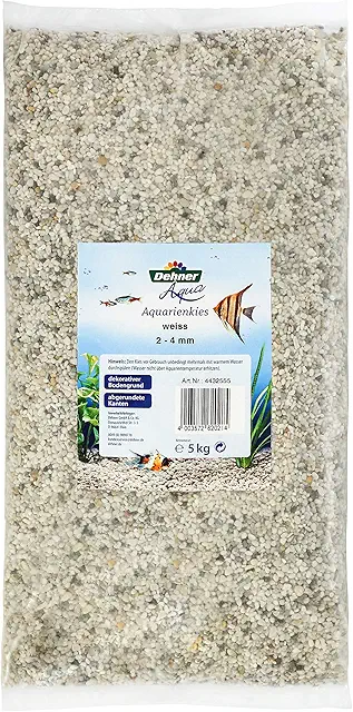 Dehner Aqua Aquarienkies 2-4 mm, 5 kg weiß - Aquarium Kies