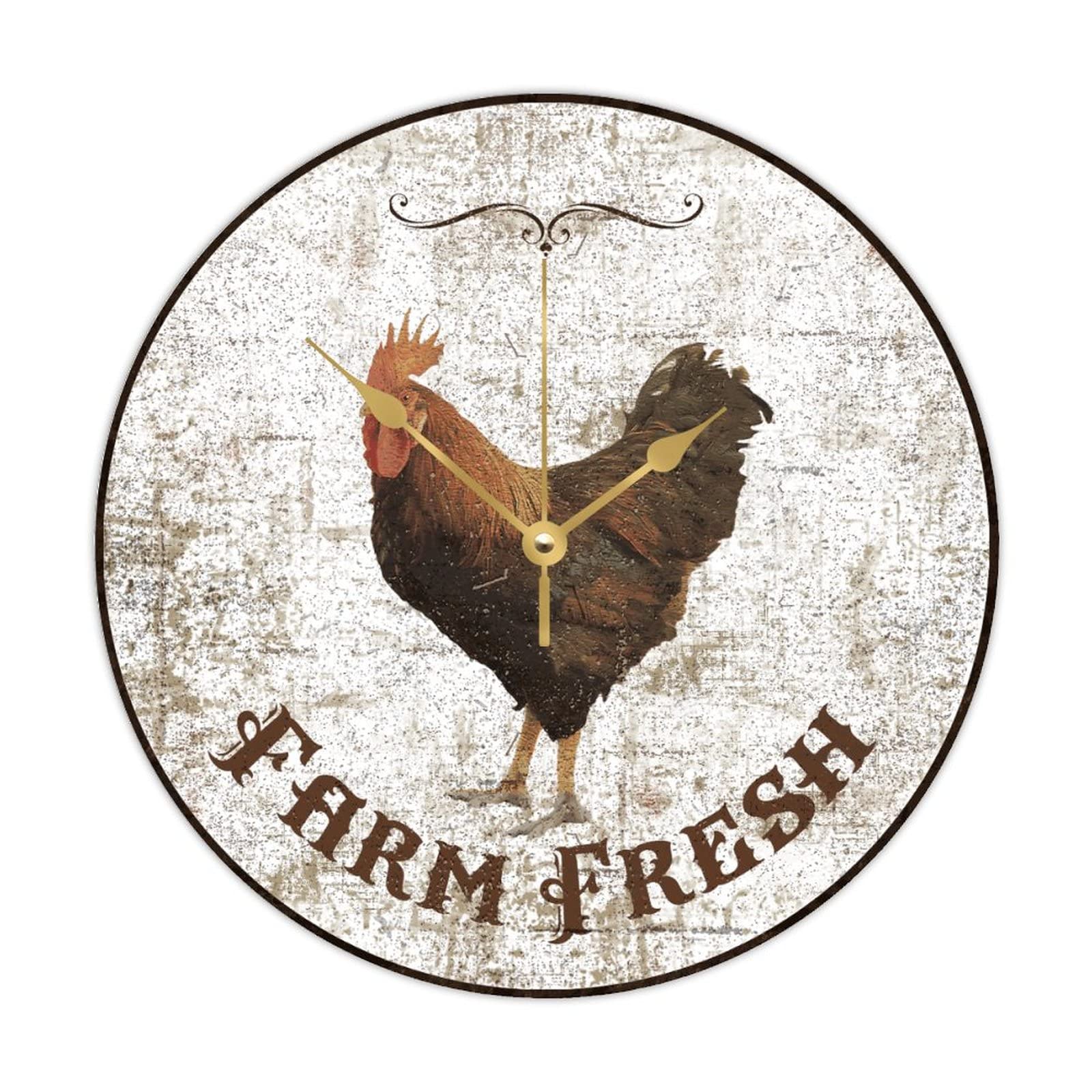 Horloge murale coq silencieuse pour éliminer les bruits de cuisine