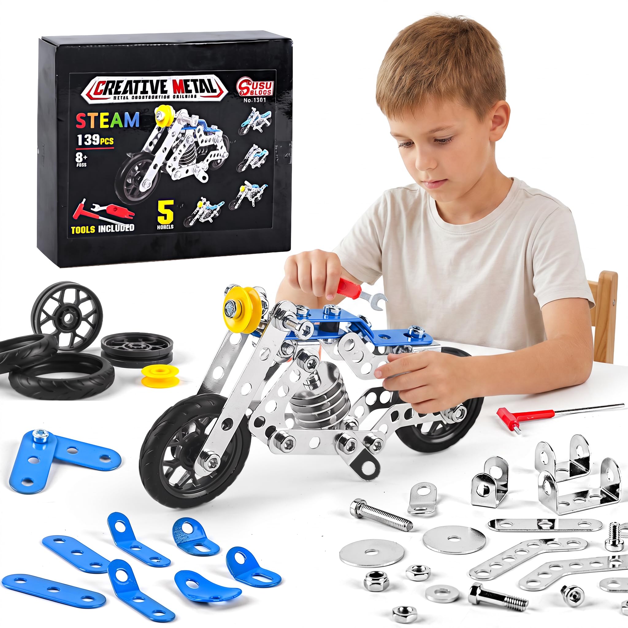 Amazon.com: Ferthor Fun Creative Set Motorcycle,Stem Building