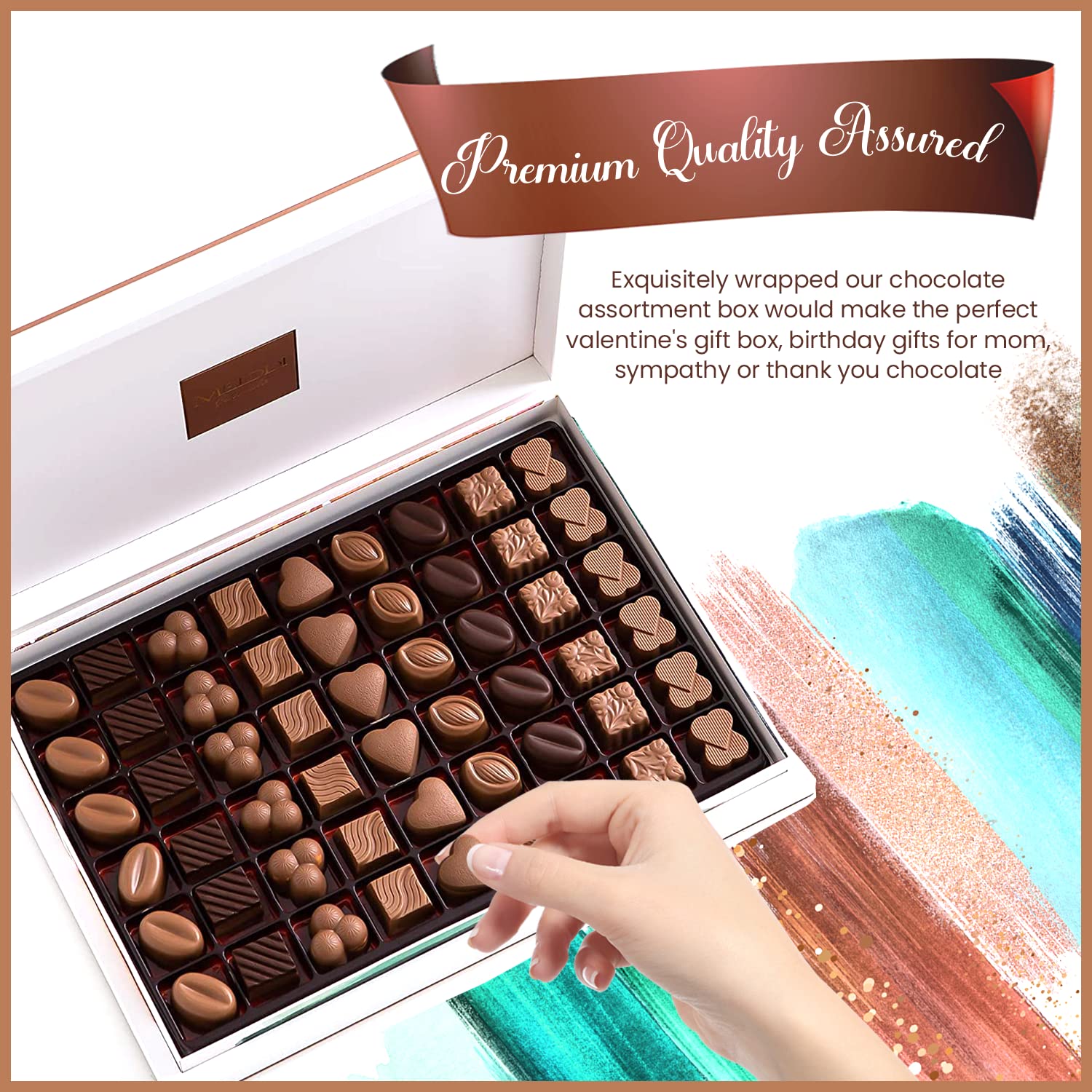 Carian's Bistro Melodi Chocolatier Assorted Belgian Chocolate Gift Box