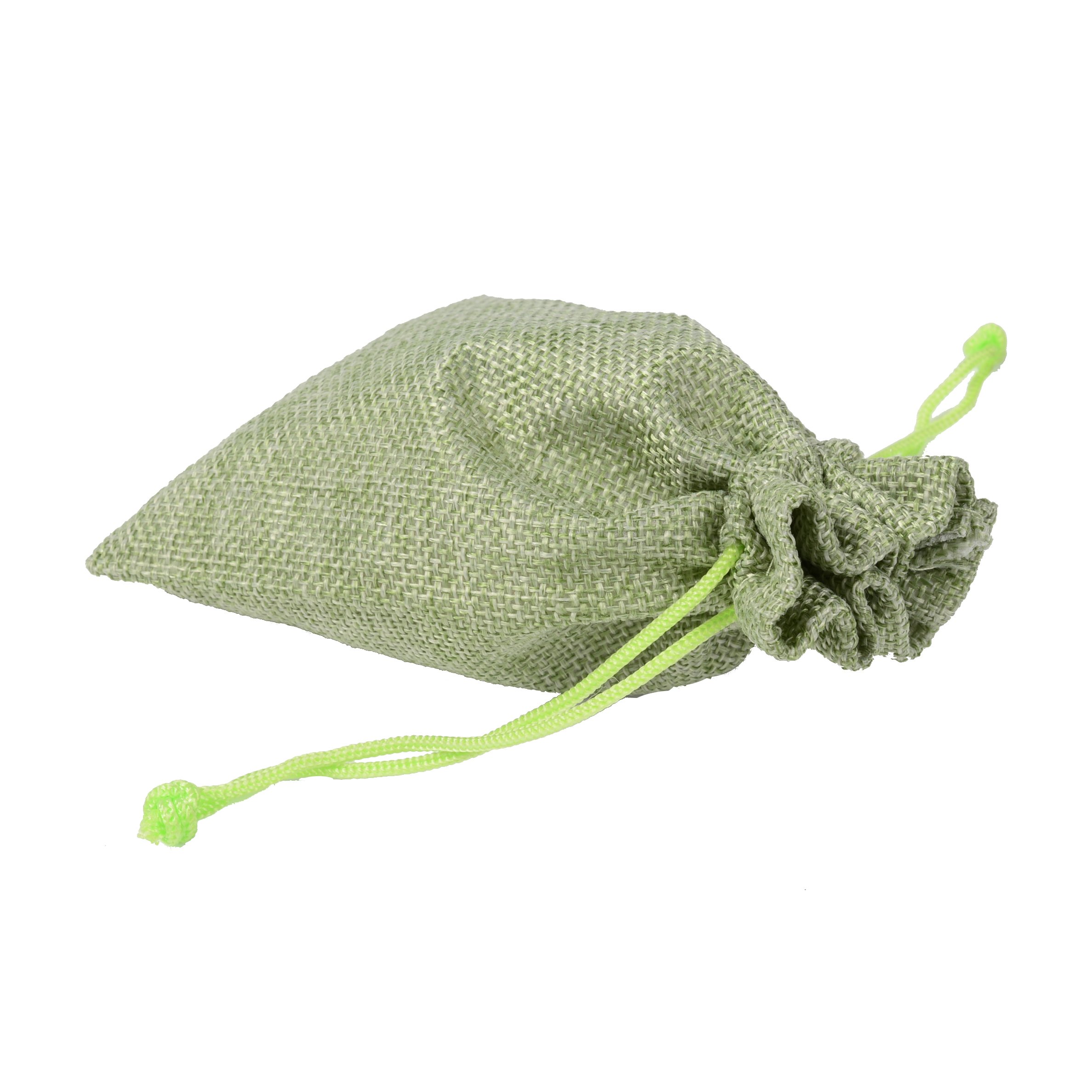 PLECUPE 20 Pezzi Sacchetti Juta, Sacchetti di Iuta 20x30 cm, Sacchetti Regalo con Coulisse,Vintage Biancheria Borse Borse da Regalo Tela da Imballaggio Sacchetto dei Monili Candy Bags,Verde