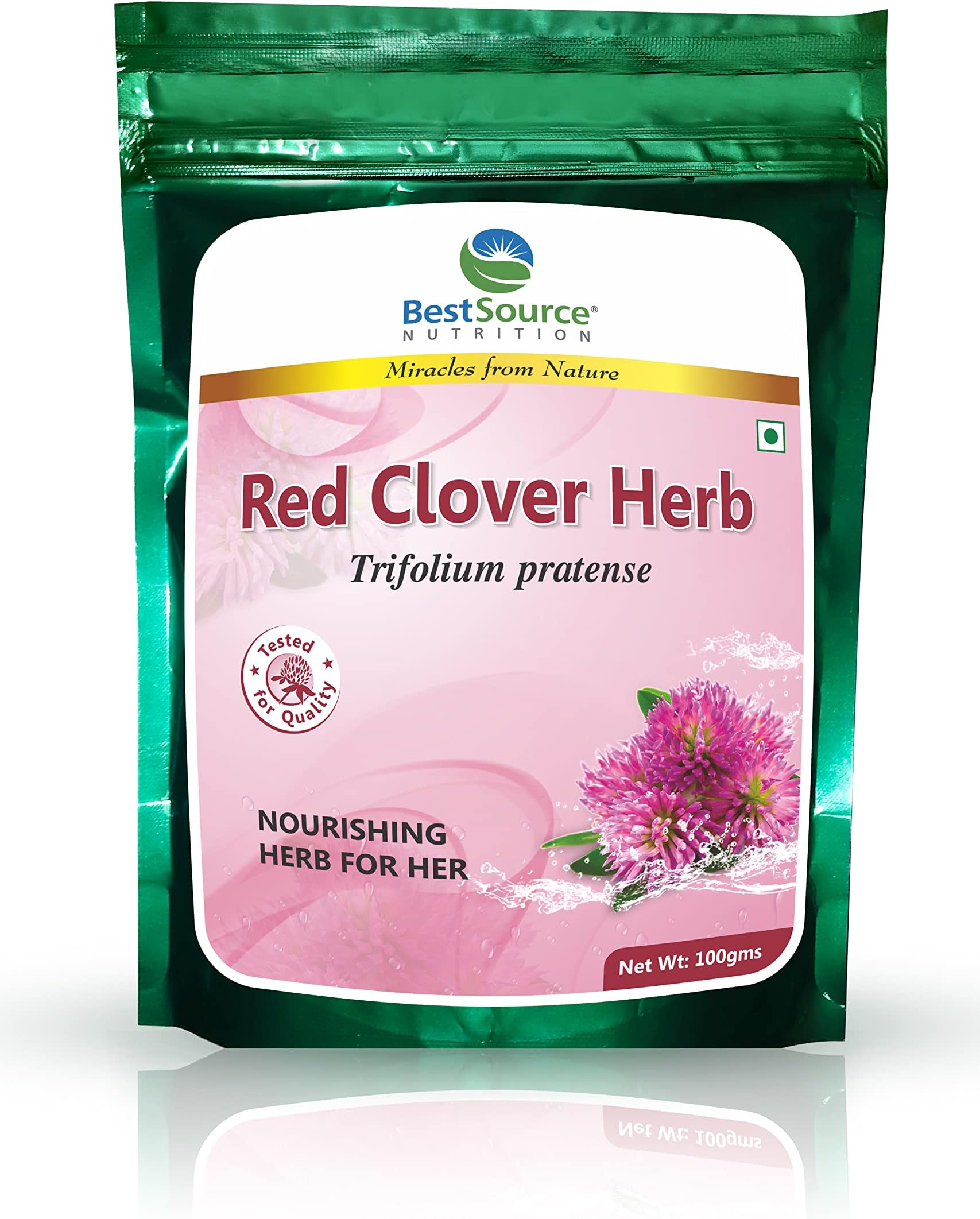 BestSource Nutrition Red Clover herb, Trifolium pratense, Nourishing Herb for Her, 100g