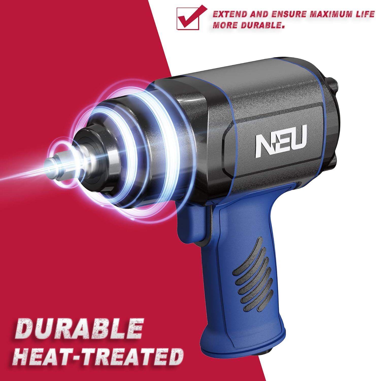 Air Impact Wrench,NEU 1/2 inch Air Impact Wrench,7000 rpm/1300nm, with Twin Hammers