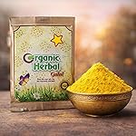 GRAPHENE Yellow Holi Gulal Colour Herbal Organic Fruit Abeer Pack Of 1 80gm For Kids Natural Chemical Free Color Powder Eco-Friendly Non Toxic Festival Rang Gulaal Vibrant Pool Party Pack Boy Girl
