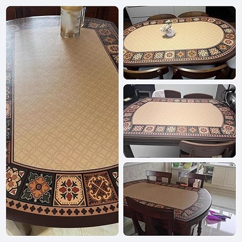 Miniatura 3 de Table Cover for Kitchen,Table Protector Pad,Easy to Clean, Soft and Comfortable,Made of Leather, Heat-Insulating, Thickened Fabric,para Bodas Mesa