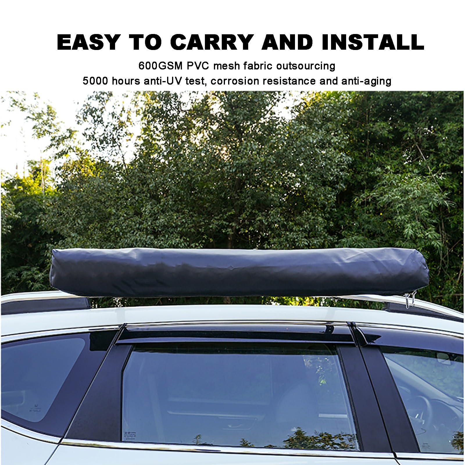 Overland Duschzelt Camping mit Dach, Umkleidekabine Mobil, Auto Seitenduschraum, Tragbares Duschzelt, Toiletten Camping Sichtschutz, 103 x 180 cm