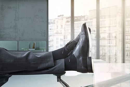 Miniatura 6 de JOBST forMen Ambition - Calcetines altos hasta la rodilla con tecnología SoftFit, 20-30 mmHg, calcetines de compresión para vestir, puntera cerrada,