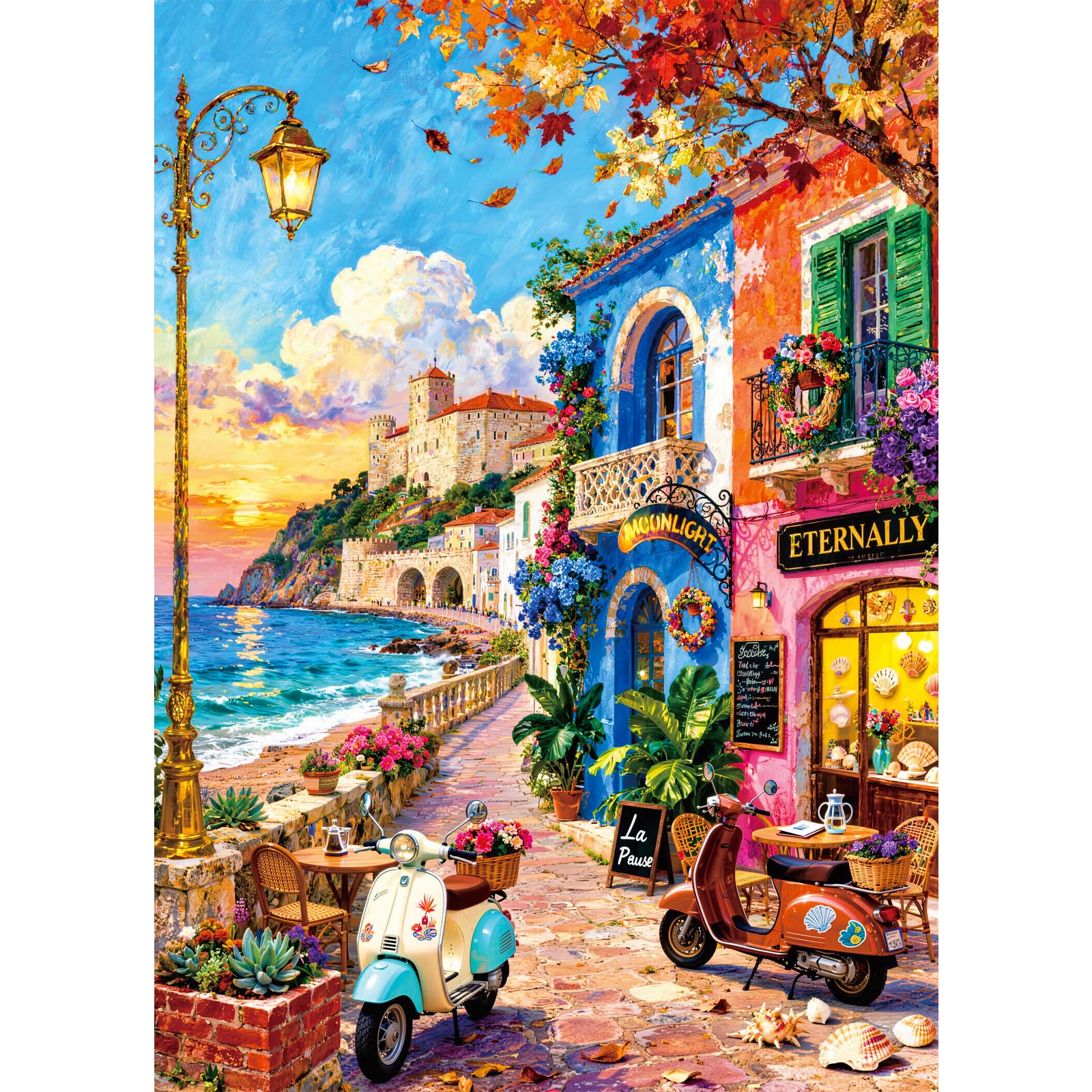 Jigsaw Puzzles For Adults 1000 European Romantic Town โ image 1