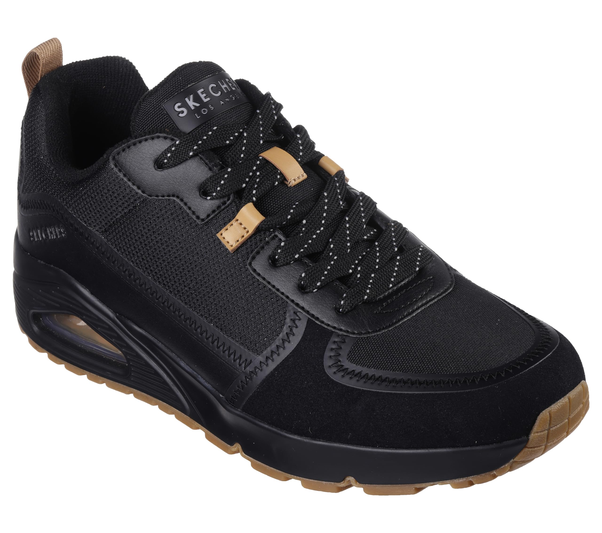 Skechers Men's Uno-Layover Sneaker, BBK, 8 Black