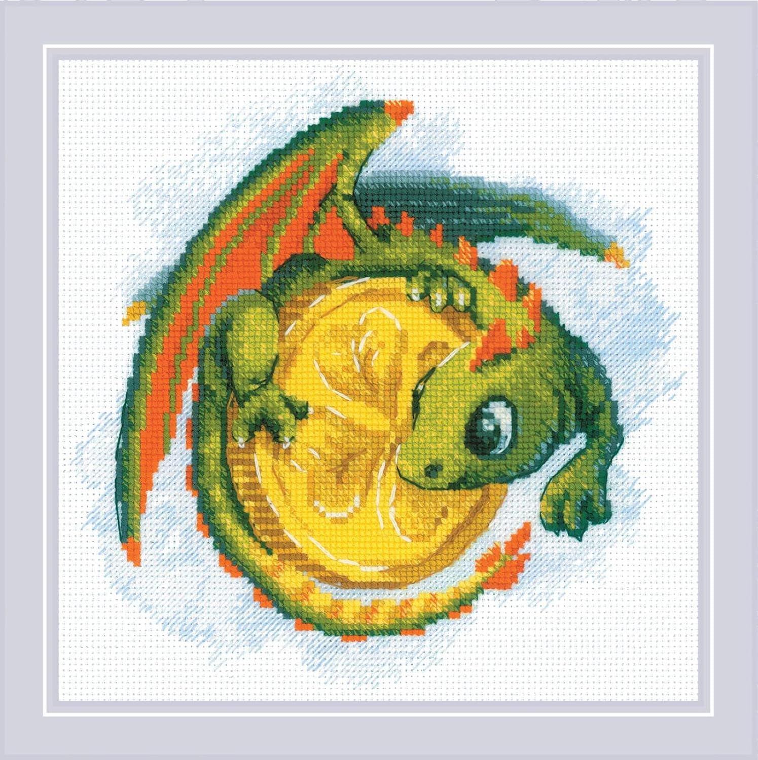 RIOLIS Counted Cross Stitch kit 2142 Good Luck Coin