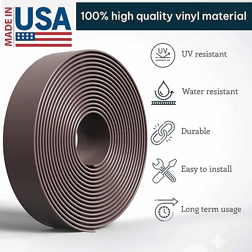 Miniatura 2 de KOMORAX Correa de vinilo de 1.5 pulgadas de ancho y 20 pies de largo, correas de repuesto para sillas de patio, correas de vinilo para reparación de