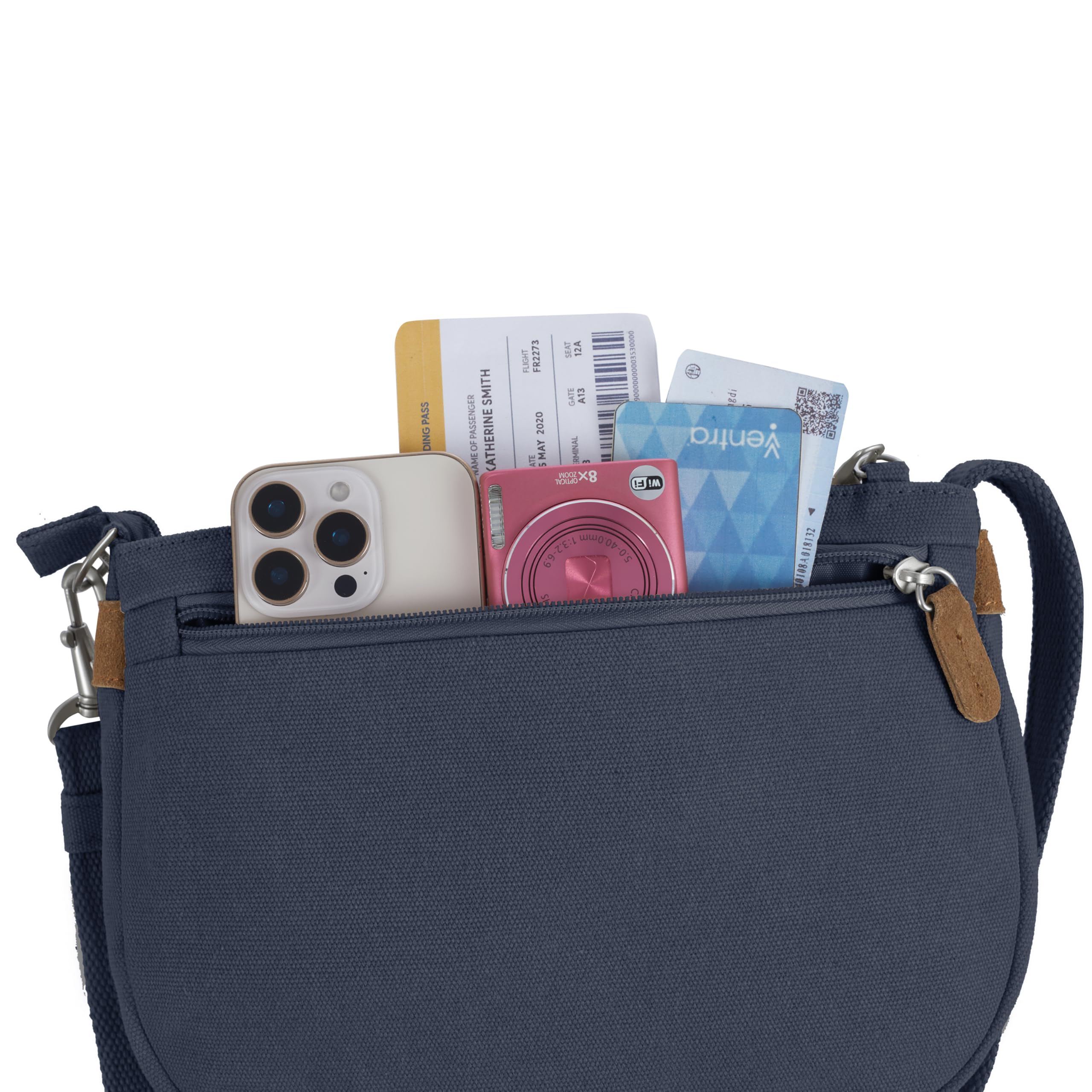 Travelon Travelon Anti-theft Heritage Saddle Crossbody Umhängetasche