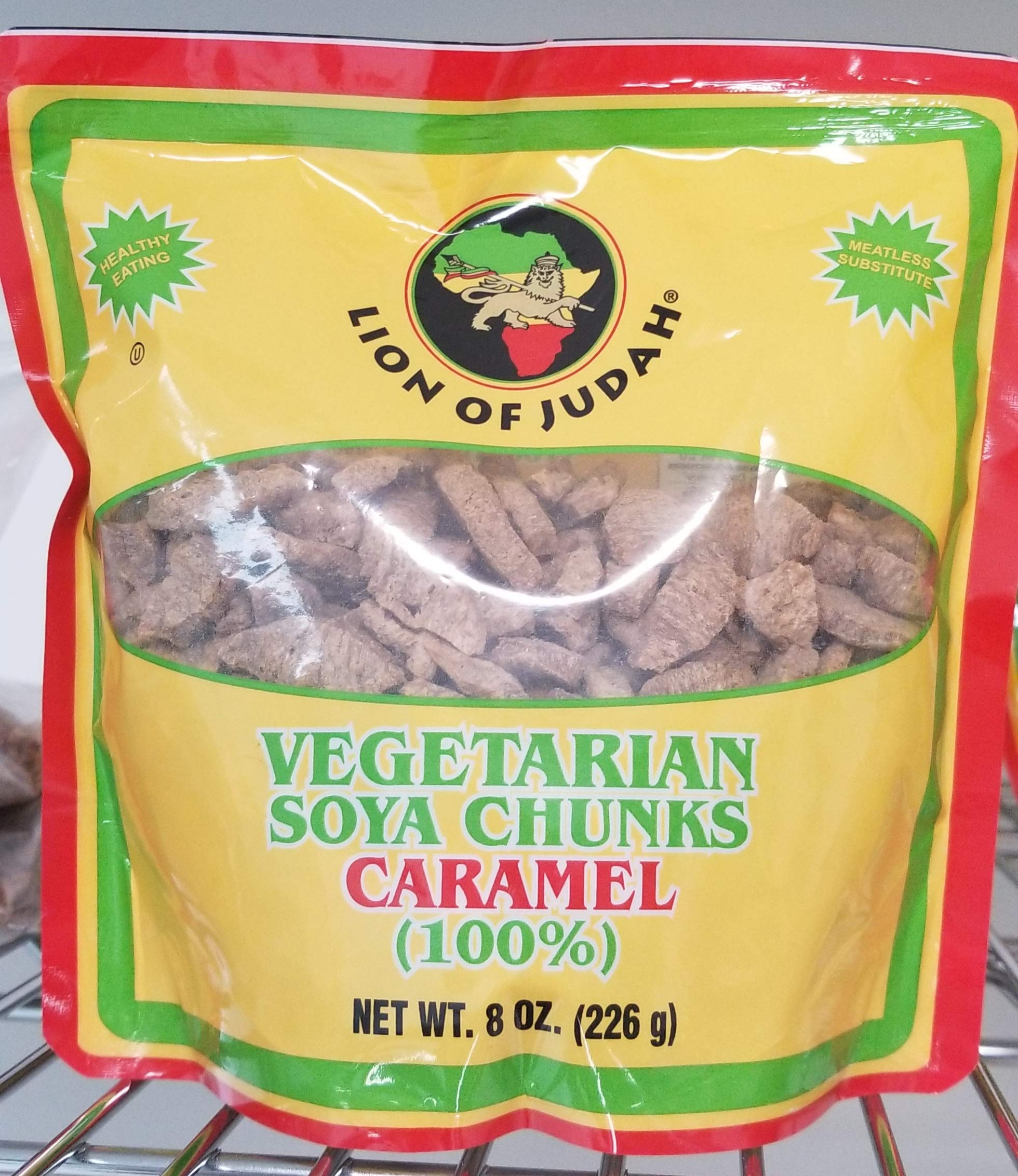 Amazon.com: 2 x Lion of Judah Vegetarian Soya Chunks Caramel 8oz