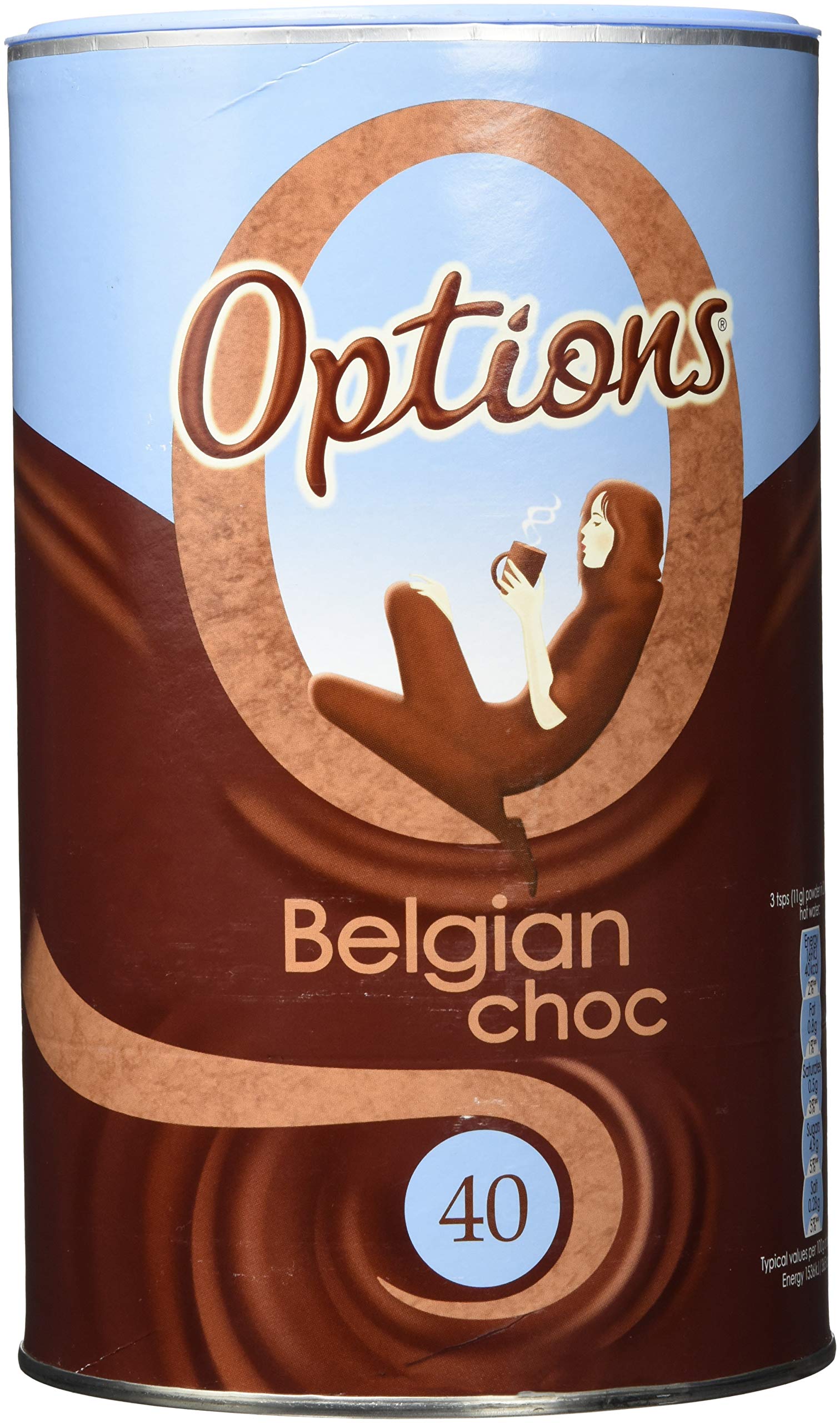 Buy Options Belgian ChocOLait Luxury Instant Hot Drink with Sugar G