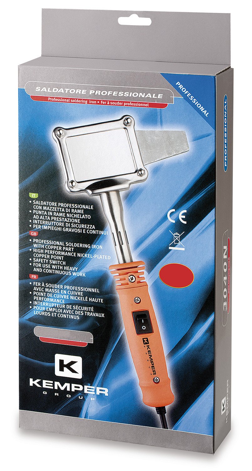 Kemper 3035N - Soldador Placa De Cobre, 180 W, color: naranja