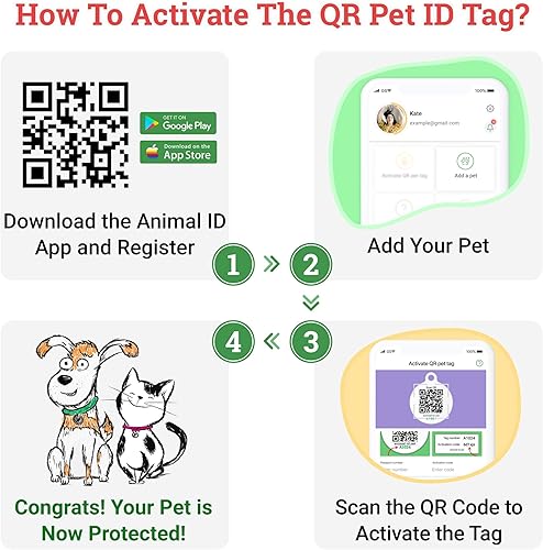 Miniatura 4 de Placa de identificación de perro con código QR, placa de identificación de mascota silenciosa grabada con perfil en línea (Bingo Bone)