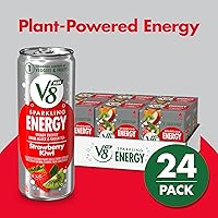 Vista 47 de V8 +Energy Sparkling Strawberry Kiwi Juice Energy Drink, lata de 11.5 onzas líquidas (paquete de 4)