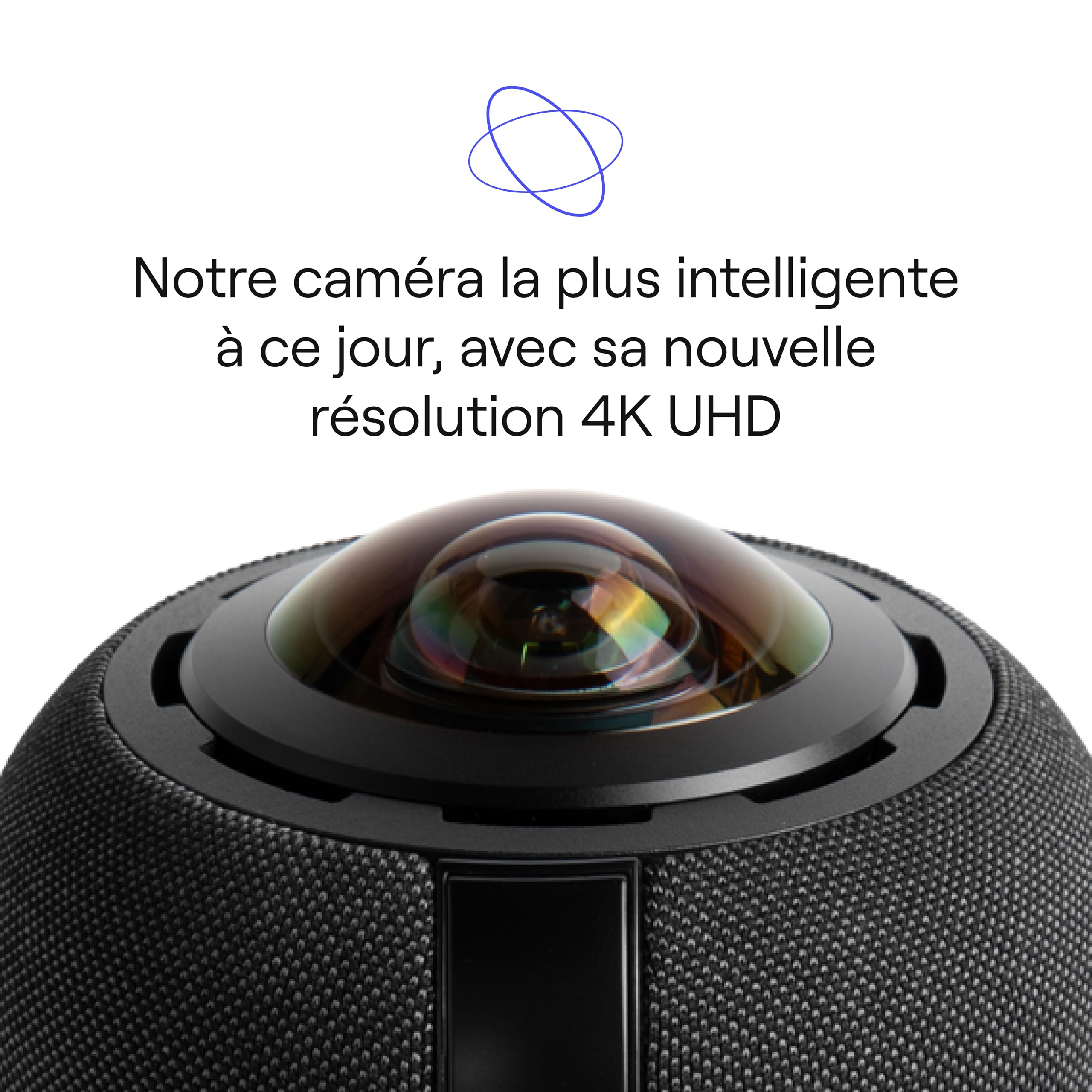 Owl Labs Meeting Owl 4+ Caméra Visio-Conférence Intelligente 360° 4K avec Microphone et Haut-Parleur (Auto-Focus locuteur, Zoom Intelligent, Réduction du Bruit, Certifiée Microsoft Teams)