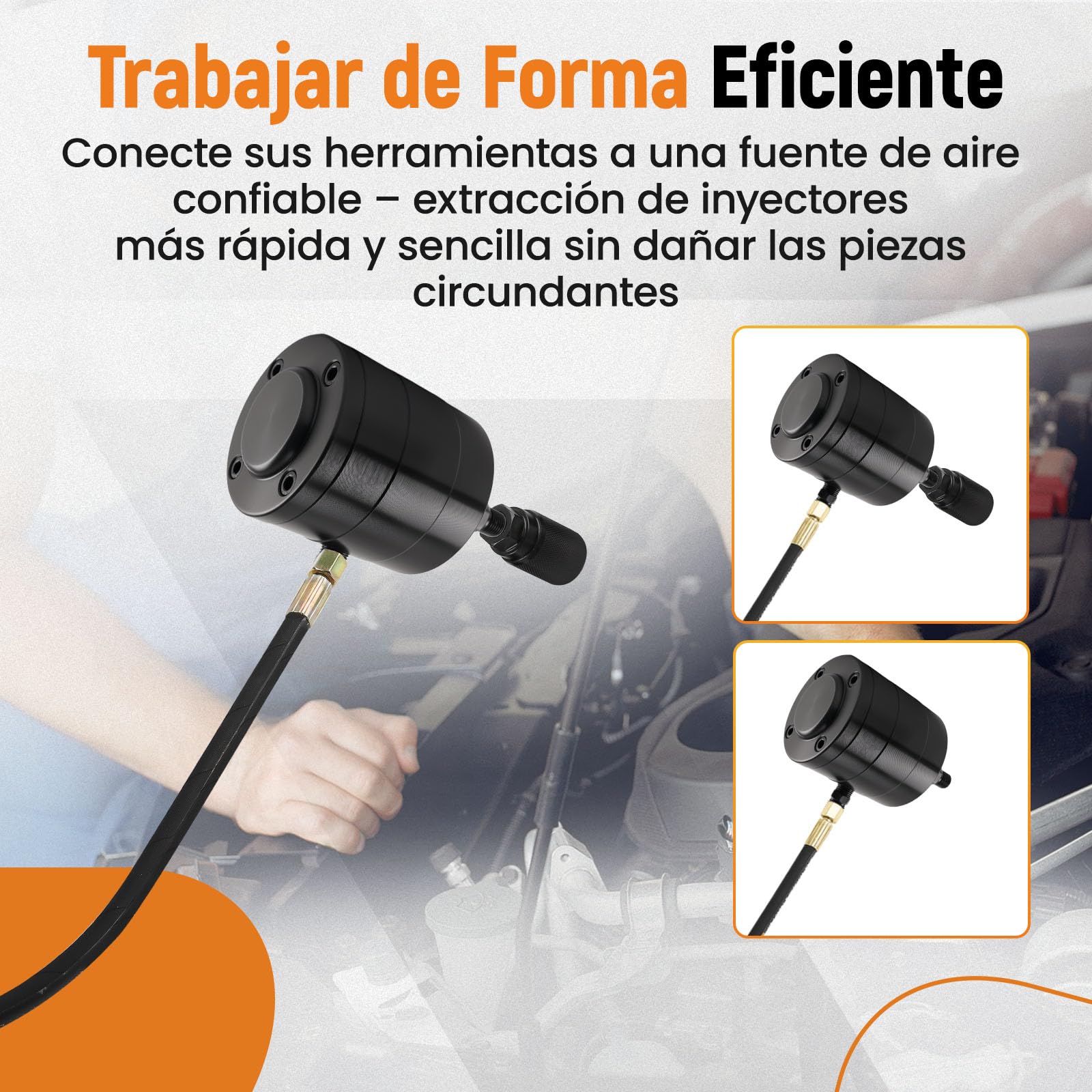 maXpeedingrods Herramienta de extracción de inyectores diésel | inyectores de aire comprimido neumáticos, extractores de inyectores, extractor de inyectores, 19 adaptadores