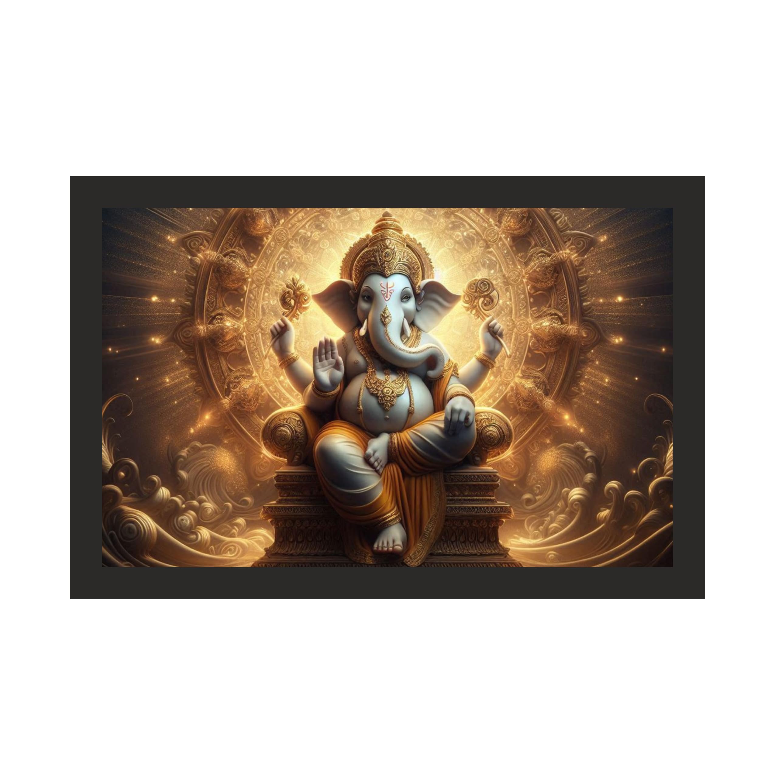 Majestic Lord Ganesha Wall Art