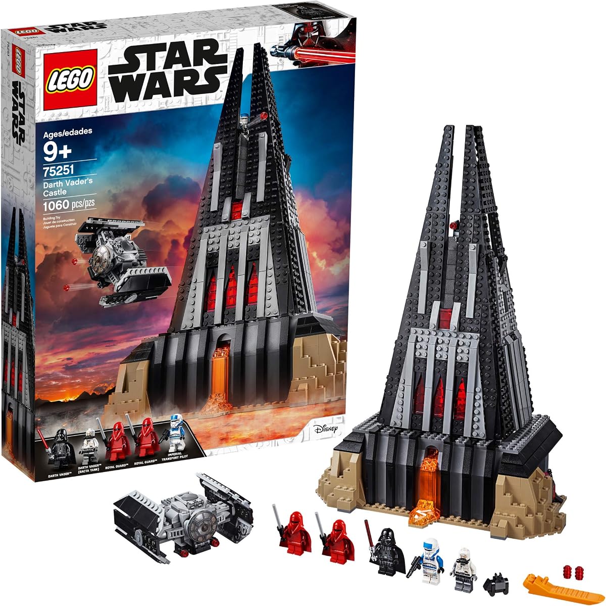 Star Wars Darth Vader's Castle 75251 Building Kit Includes TIE Fighter, Darth Vader Minifigures, Bacta Tank and More (1,060 Pieces) - (Amazon Exclusive)