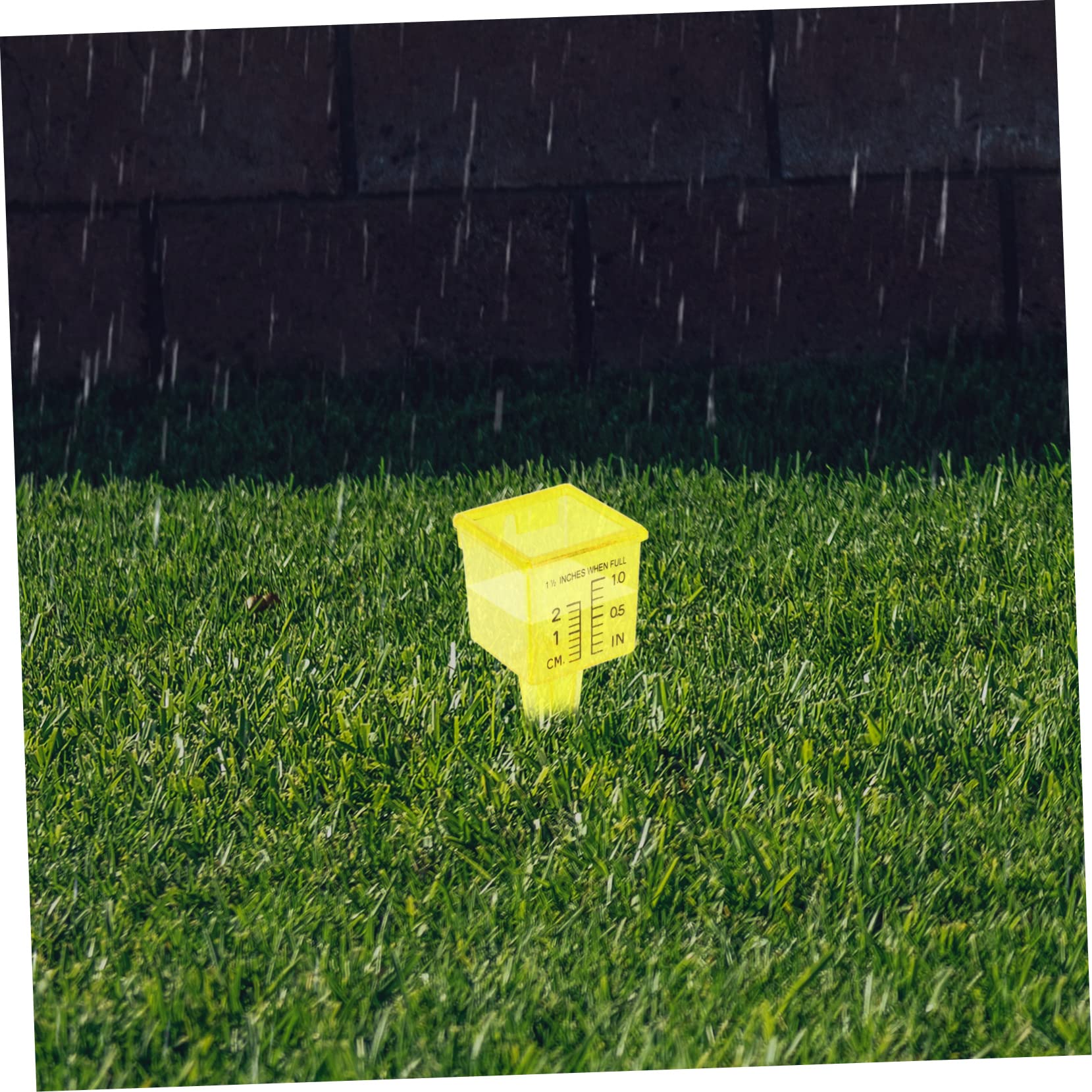 MOBUTOFU 2sets Wide Mouth Rain Meter Plastic Measuring Cup for Rainfall Gauge Rainfall Measuring Cup 10pcs*2