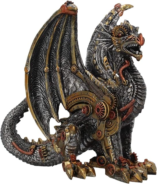 Nemesis Now Mechanical Protector Figurine 24cm Silver