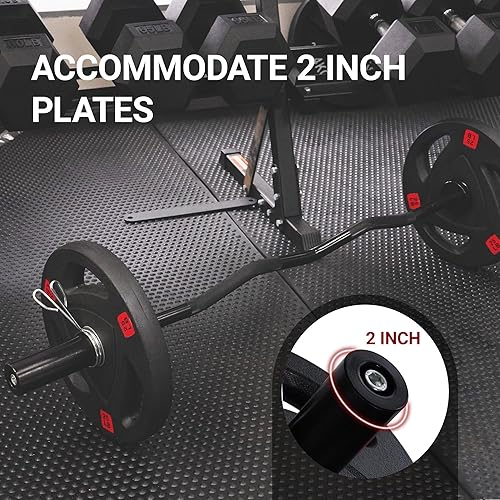 Miniatura 5 de Signature Fitness Barra rizadora olímpica Super Curl