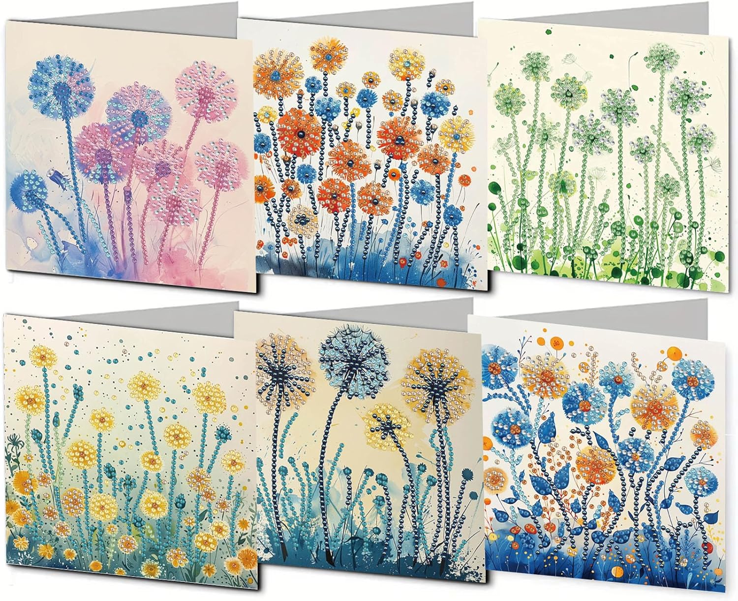 Amazon.com: DDGYP 6pcs Diamond Art Cards - 5.9x11.81in Diamond Art ...