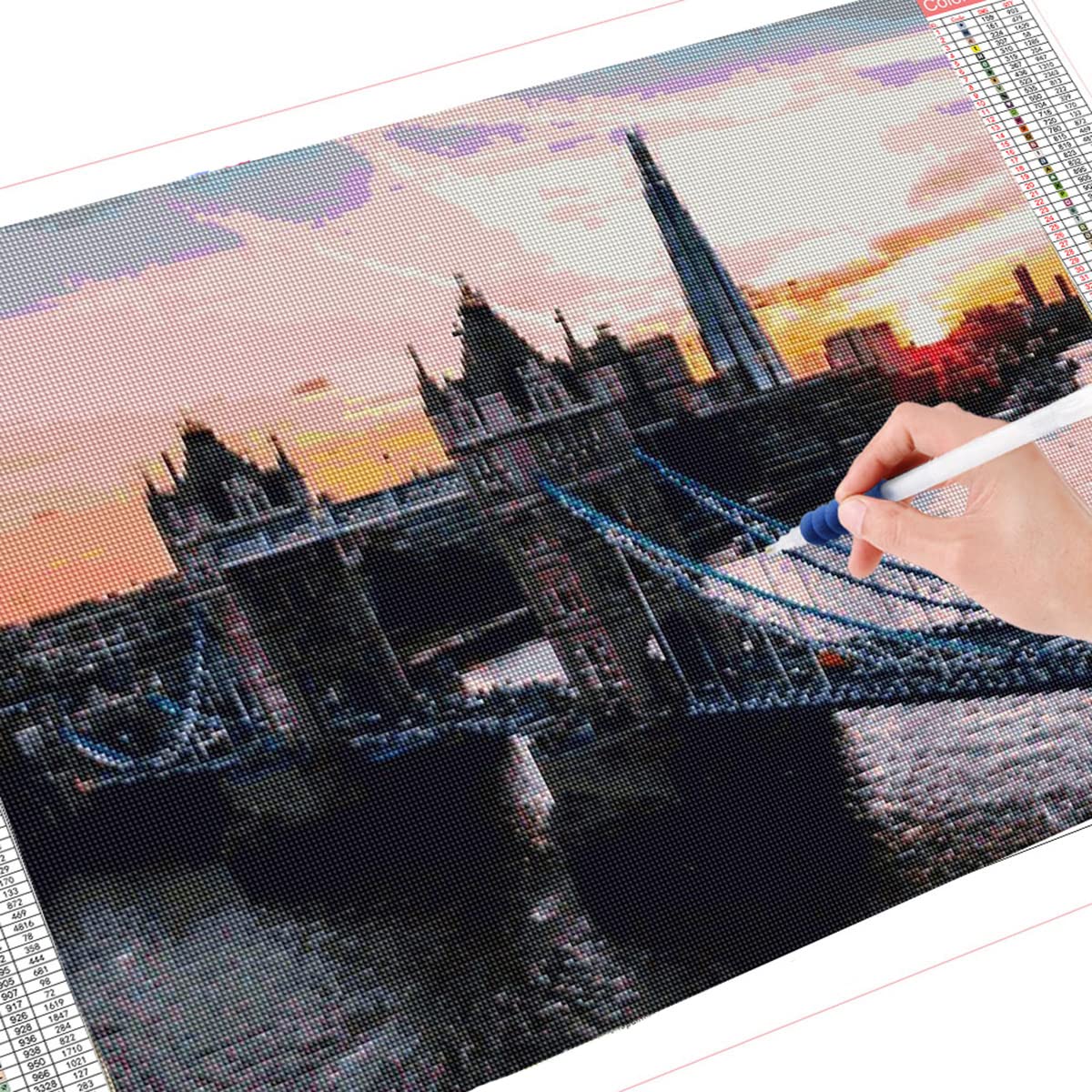 Instarry 5D Diamond Painting 'Villetta Al Mare' - Kit Completo 50x40 Cm, Tela HD E Diamanti Rotondi